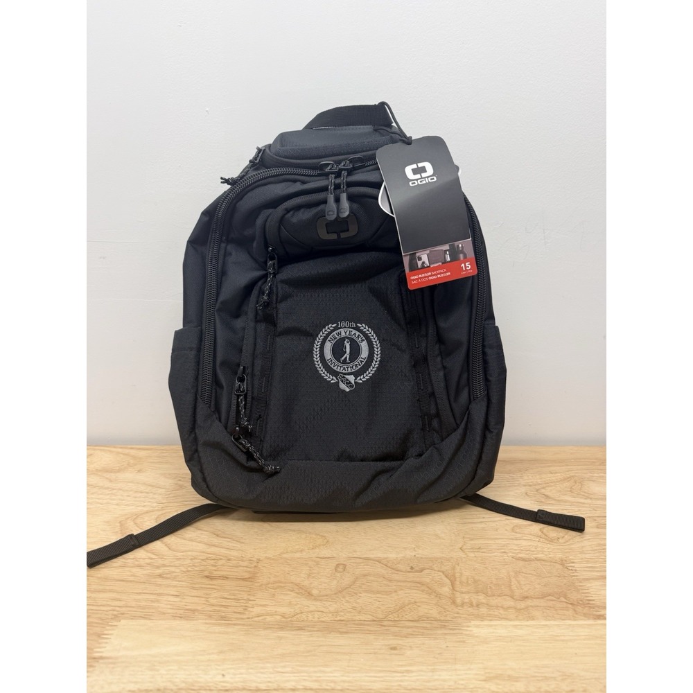 OGIO Renegade Rustler Backpack Black 100th New Year's Invitational Golf NWT#58